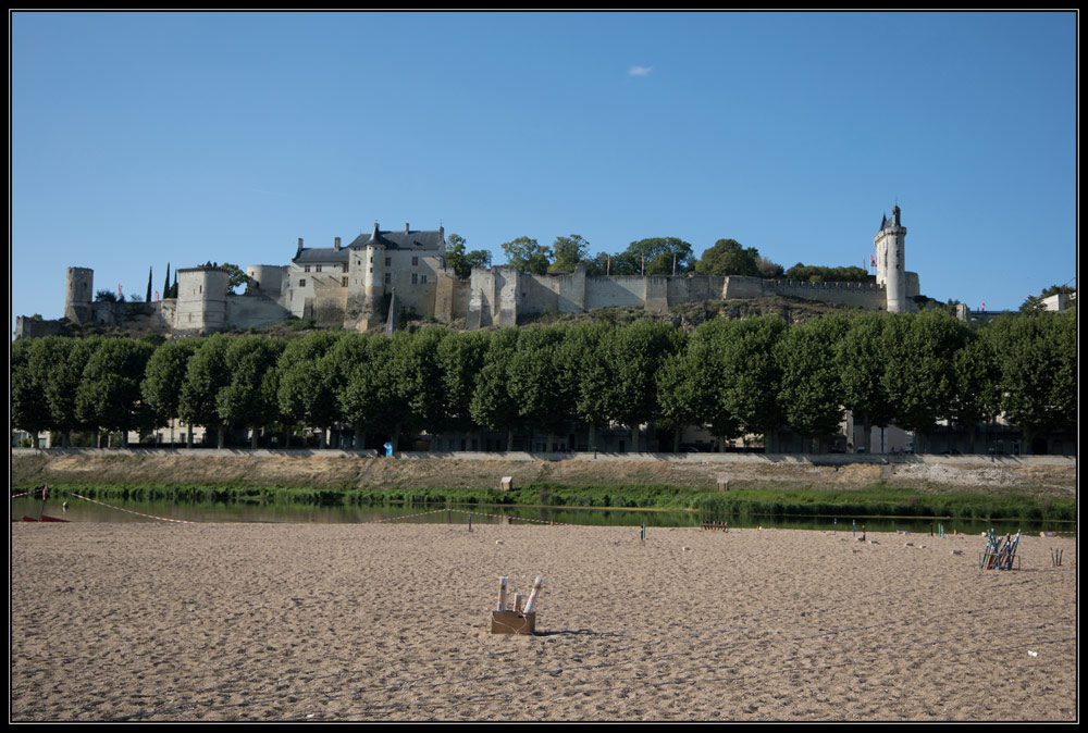 Feu d'artifice du 14 juillet au château de Chinon